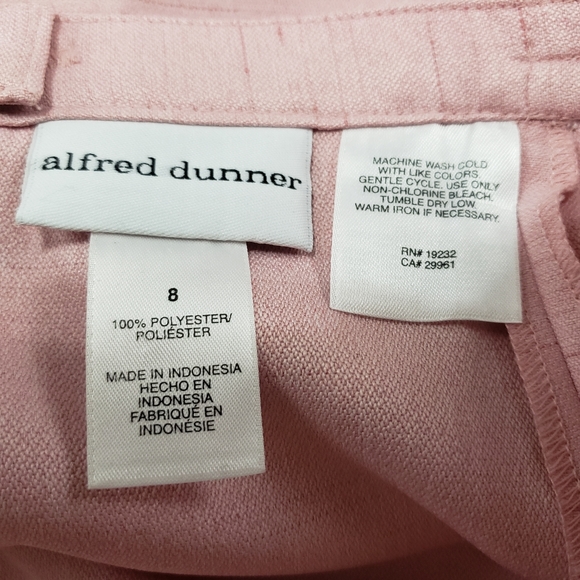 Alfred Dunner Skirt Size 8 A Line Pink Used - Picture 4 of 4